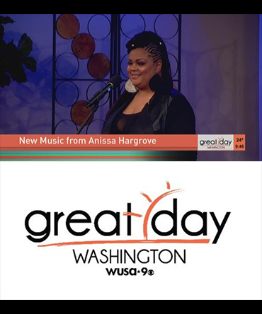 Anissa Hargrove performs Never Give Up on Great Day Washington
