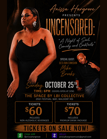 Anissa Hargrove Performing Live at The Space by LBI Collective flyer